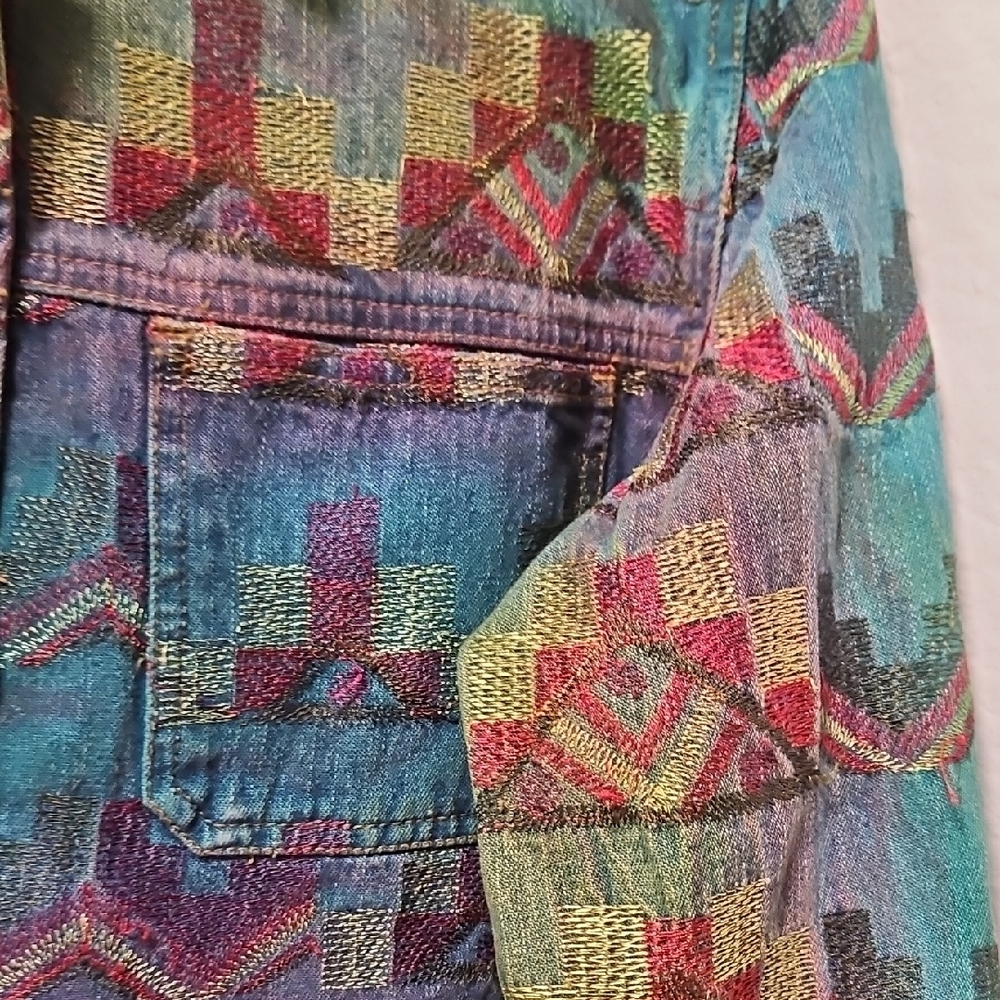 Vintage Geometric Pattern Jacket by Chico's - Picture 5 of 6